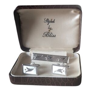 Vintage Cufflinks & Tie Clip Set.